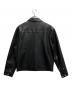 SATUR (セター) SYMBOL BROOCH FAUX LEATHER JACKET/レザージャケット ブラック サイズ:XL：24000円