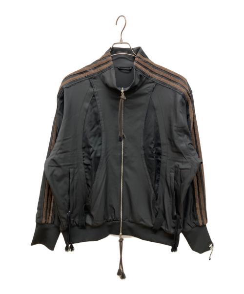 adidas（アディダス）adidas (アディダス) song for the mute (ソングフォーザミュート) ロゴ・ジャケット トラックジャケット ブラック×ブラウン サイズ:XLの古着・服飾アイテム