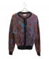 KODAI SUGA for +81（コーダイスガフォープラスエイティーワン）の古着「Mohair Crew Neck Cardigan」｜レッド×ブルー
