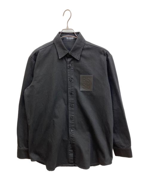RAF SIMONS（ラフシモンズ）RAF SIMONS (ラフシモンズ) STRAIGHT FIT DENIM SHIRT　デニムシャツ ブラック サイズ:Ｓの古着・服飾アイテム