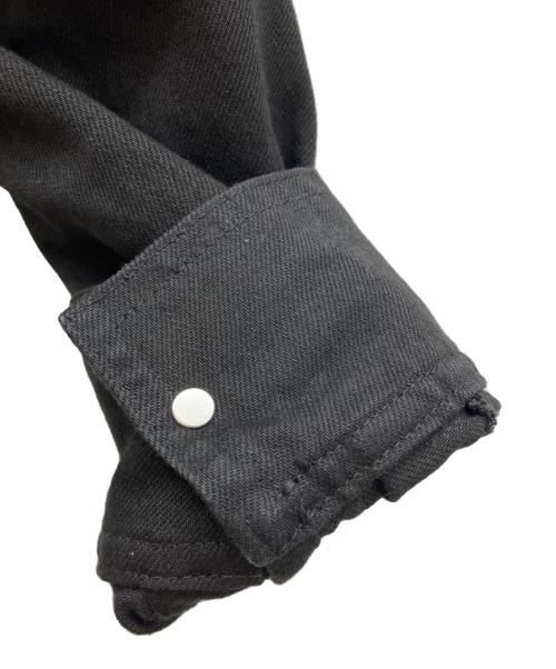 RAF SIMONS（ラフシモンズ）RAF SIMONS (ラフシモンズ) STRAIGHT FIT DENIM SHIRT　デニムシャツ ブラック サイズ:Ｓの古着・服飾アイテム