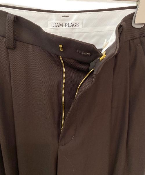 Plage（プラージュ）Plage (プラージュ) R’IAM タックチノパンツ ブラウン サイズ:36の古着・服飾アイテム