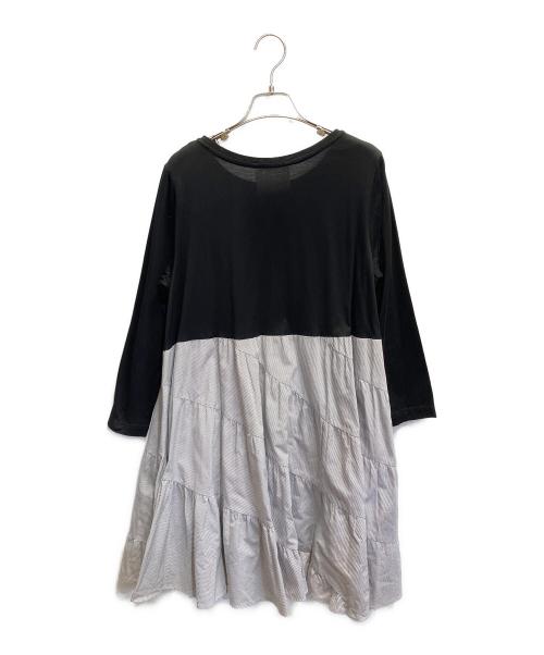 BEARDSLEY（ビアズリー）BEARDSLEY (ビアズリー) エスカルゴコンビチュニック ブラック サイズ:FREEの古着・服飾アイテム