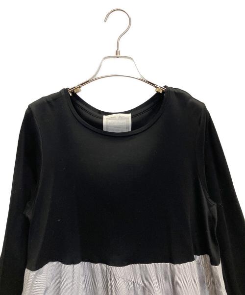 BEARDSLEY（ビアズリー）BEARDSLEY (ビアズリー) エスカルゴコンビチュニック ブラック サイズ:FREEの古着・服飾アイテム