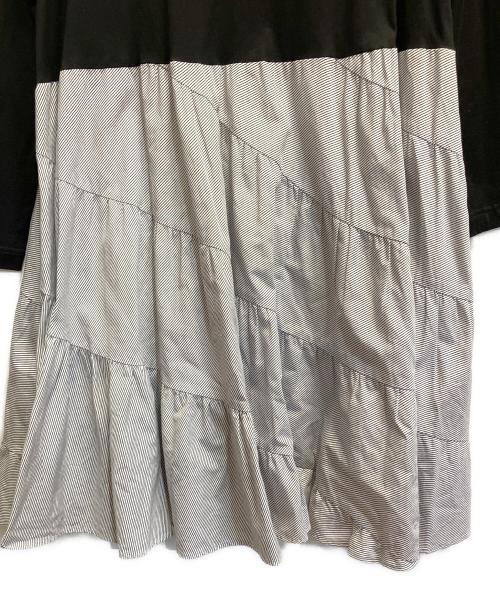 BEARDSLEY（ビアズリー）BEARDSLEY (ビアズリー) エスカルゴコンビチュニック ブラック サイズ:FREEの古着・服飾アイテム