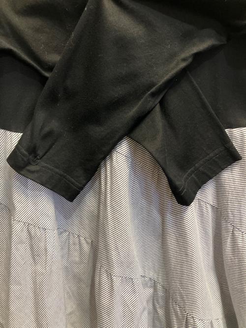 BEARDSLEY（ビアズリー）BEARDSLEY (ビアズリー) エスカルゴコンビチュニック ブラック サイズ:FREEの古着・服飾アイテム