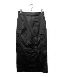 icB（アイシービー）の古着「ハイマルチストレッチサテン スカート」｜ブラック