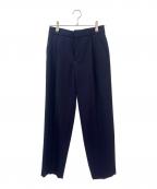 DRAWERドゥロワー）の古着「FALL2 ウールツイル テーパードパンツ」｜ネイビー