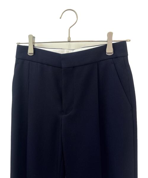 DRAWER（ドゥロワー）DRAWER (ドゥロワー) FALL2 ウールツイル テーパードパンツ ネイビー サイズ:34の古着・服飾アイテム