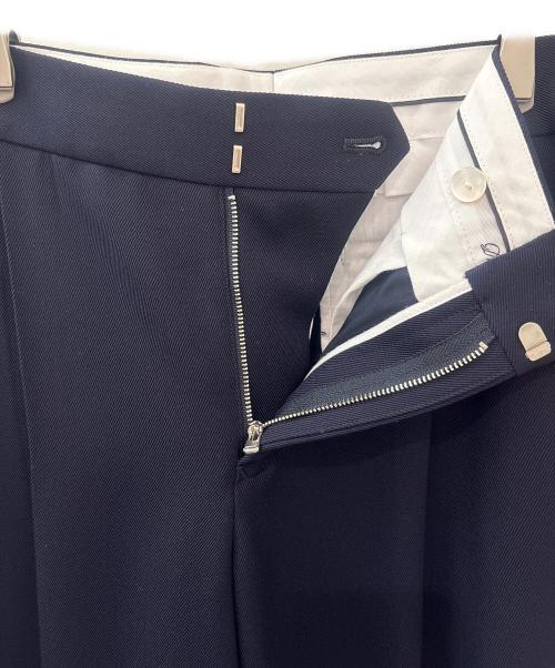 DRAWER（ドゥロワー）DRAWER (ドゥロワー) FALL2 ウールツイル テーパードパンツ ネイビー サイズ:34の古着・服飾アイテム