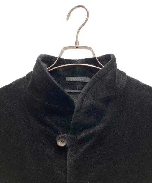 ARMANI COLLEZIONI（アルマーニ コレツィオーニ）ARMANI COLLEZIONI (アルマーニ コレツィオーニ) ベロアスタンドカラージャケット ブラック サイズ:52の古着・服飾アイテム