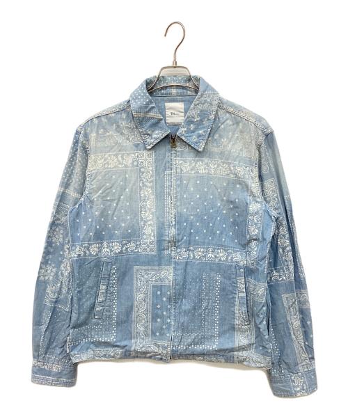 Ron Herman（ロンハーマン）Ron Herman (ロンハーマン) バンダナデニムブルゾン ライトブルー サイズ:Lの古着・服飾アイテム