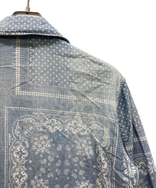 Ron Herman（ロンハーマン）Ron Herman (ロンハーマン) バンダナデニムブルゾン ライトブルー サイズ:Lの古着・服飾アイテム