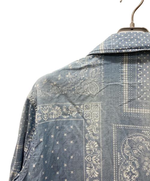 Ron Herman（ロンハーマン）Ron Herman (ロンハーマン) バンダナデニムブルゾン ライトブルー サイズ:Lの古着・服飾アイテム