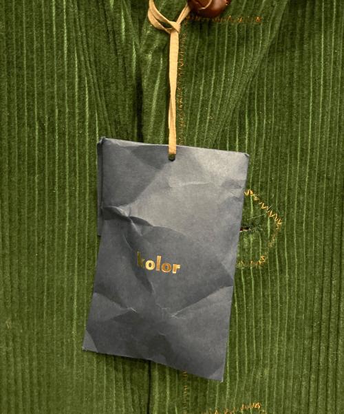 KOLOR（カラー）KOLOR (カラー) コーデュロイジャケット グリーン サイズ:1の古着・服飾アイテム