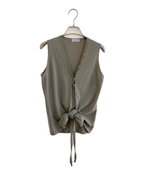 BRUNELLO CUCINELLI（ブルネロクチネリ）BRUNELLO CUCINELLI (ブルネロクチネリ) カシミヤ混ベスト グレー サイズ:Mの古着・服飾アイテム