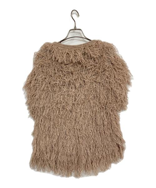 BRUNELLO CUCINELLI（ブルネロクチネリ）BRUNELLO CUCINELLI (ブルネロクチネリ) フリンジニット ベージュ サイズ:Mの古着・服飾アイテム