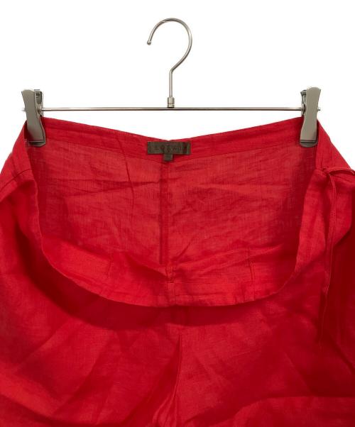 LOEWE（ロエベ）LOEWE (ロエベ) リネンパンツ レッド サイズ:44の古着・服飾アイテム