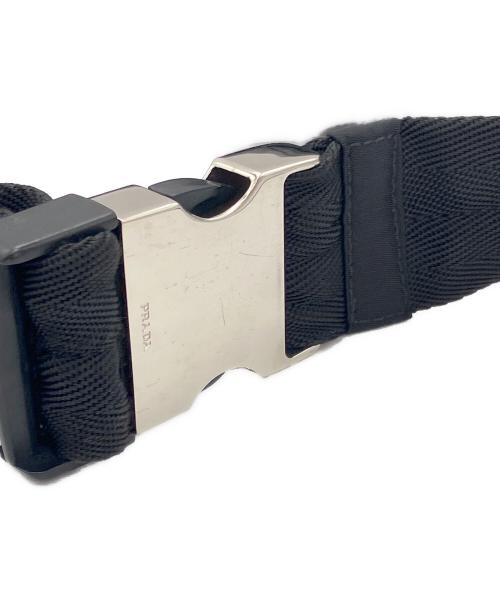 PRADA（プラダ）PRADA (プラダ) ナイロンウエストバッグ ブラックの古着・服飾アイテム