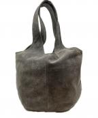 TOKYO LEATHER FACTORYトウキョウ レザー ファクトリー）の古着「洗える革のドロップトートバッグ」｜グレー