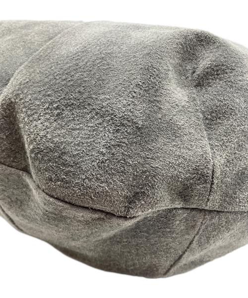 TOKYO LEATHER FACTORY（トウキョウ レザー ファクトリー）TOKYO LEATHER FACTORY (トウキョウ レザー ファクトリー) 洗える革のドロップトートバッグ グレーの古着・服飾アイテム