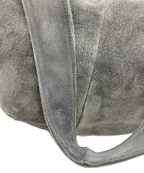 TOKYO LEATHER FACTORY（トウキョウ レザー ファクトリー）TOKYO LEATHER FACTORY (トウキョウ レザー ファクトリー) 洗える革のドロップトートバッグ グレーの古着・服飾アイテム