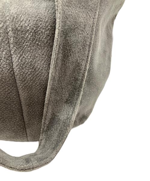 TOKYO LEATHER FACTORY（トウキョウ レザー ファクトリー）TOKYO LEATHER FACTORY (トウキョウ レザー ファクトリー) 洗える革のドロップトートバッグ グレーの古着・服飾アイテム