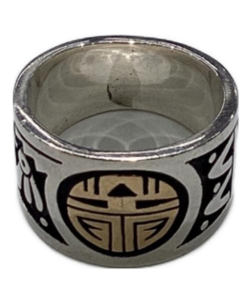 GARY & ELSIE YOYOKIE（ゲイリー＆エルシー・ヨヨキー）Gary & Elsie Yoyokie (ゲイリー＆エルシー・ヨヨキー) サンフェイスインディアンリング サイズ:17号の古着・服飾アイテム