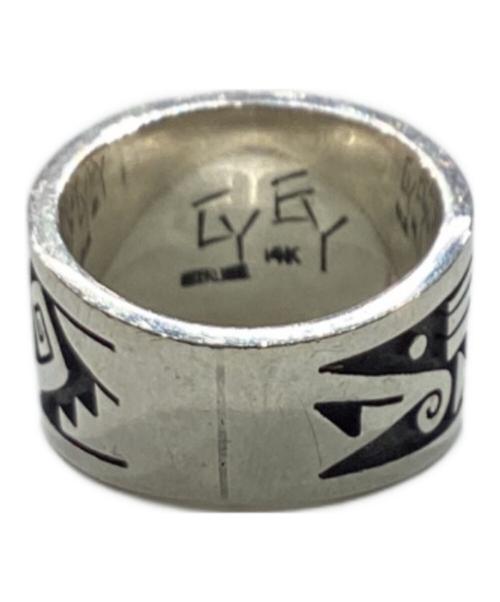 GARY & ELSIE YOYOKIE（ゲイリー＆エルシー・ヨヨキー）Gary & Elsie Yoyokie (ゲイリー＆エルシー・ヨヨキー) サンフェイスインディアンリング サイズ:17号の古着・服飾アイテム