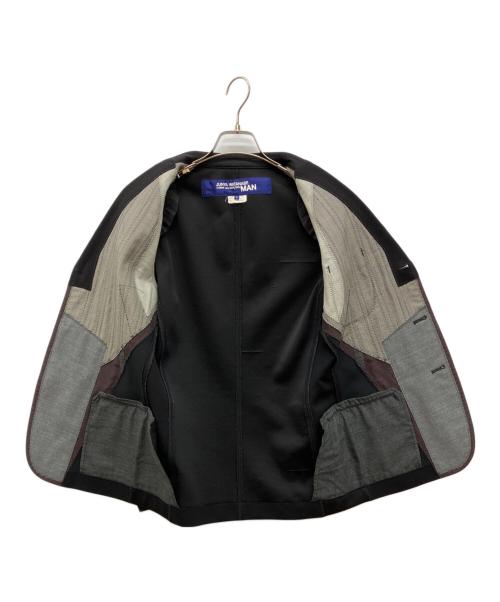 COMME des GARCONS JUNYA WATANABE MAN（コム デ ギャルソン ジュンヤ ワタナベ マン）COMME des GARCONS JUNYA WATANABE MAN (コム デ ギャルソン ジュンヤ ワタナベ マン) パッチワークテーラードジャケット ブラック サイズ:Sの古着・服飾アイテム