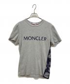 MONCLERモンクレール）の古着「ラバーロゴTシャツ」｜グレー