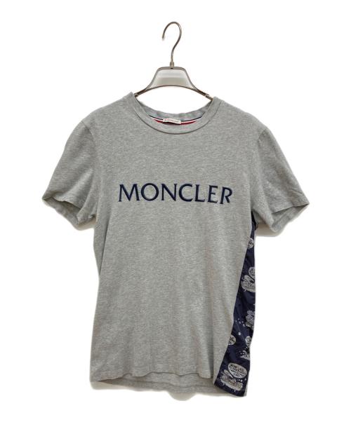 MONCLER（モンクレール）MONCLER (モンクレール) ラバーロゴTシャツ グレー サイズ:XSの古着・服飾アイテム