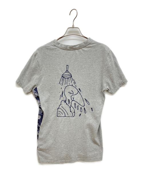 MONCLER（モンクレール）MONCLER (モンクレール) ラバーロゴTシャツ グレー サイズ:XSの古着・服飾アイテム