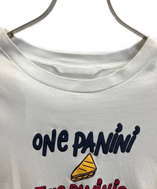 MONCLER（モンクレール）MONCLER (モンクレール) プリントTシャツ ホワイト サイズ:2の古着・服飾アイテム