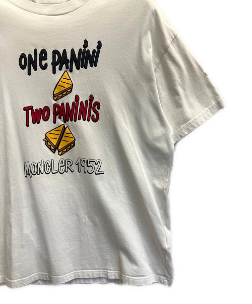 MONCLER（モンクレール）MONCLER (モンクレール) プリントTシャツ ホワイト サイズ:2の古着・服飾アイテム