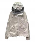 MONCLERモンクレール）の古着「CHABAT GIUBBOTTO ロゴリバーシブルブルゾン」｜ベージュ×グレー