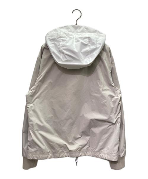 MONCLER（モンクレール）MONCLER (モンクレール) CHABAT GIUBBOTTO ロゴリバーシブルブルゾン ベージュ×グレー サイズ:2の古着・服飾アイテム