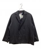 MAISON SPECIAL×DALメゾンスペシャル×ダル）の古着「ダブルカットオフプライムオーバーダブルテーラードジャケット」｜グレー