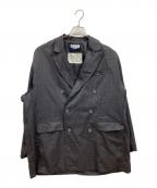 MAISON SPECIAL×DALメゾンスペシャル×ダル）の古着「ダブルカットオフプライムオーバーダブルテーラードジャケット」｜グレー