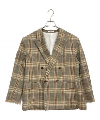 中古・古着通販】MACPHEE (マカフィー) レーヨンリネンチェック ダブル