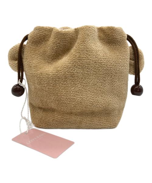 LOVERARY by FEILER（ラブラリー バイ フェイラー）LOVERARY by FEILER (ラブラリー バイ フェイラー) ドアップテディ 耳付き巾着 ベージュの古着・服飾アイテム