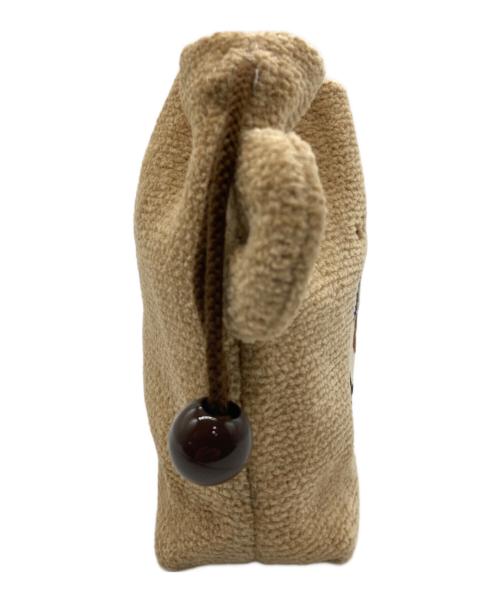 LOVERARY by FEILER（ラブラリー バイ フェイラー）LOVERARY by FEILER (ラブラリー バイ フェイラー) ドアップテディ 耳付き巾着 ベージュの古着・服飾アイテム