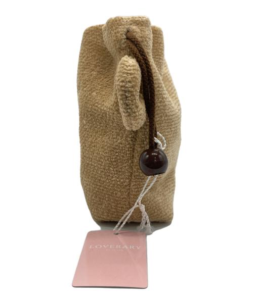 LOVERARY by FEILER（ラブラリー バイ フェイラー）LOVERARY by FEILER (ラブラリー バイ フェイラー) ドアップテディ 耳付き巾着 ベージュの古着・服飾アイテム
