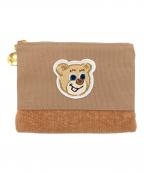 LOVERARY by FEILERラブラリー バイ フェイラー）の古着「オールドテディ ワッペンポーチ」｜ブラウン