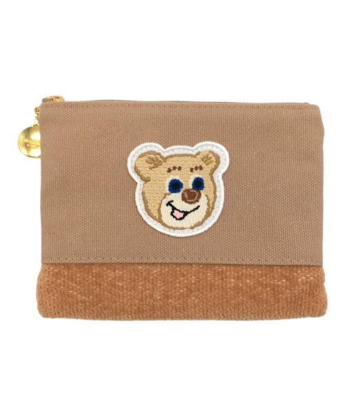 LOVERARY by FEILER（ラブラリー バイ フェイラー）LOVERARY by FEILER (ラブラリー バイ フェイラー) オールドテディ ワッペンポーチ ブラウンの古着・服飾アイテム