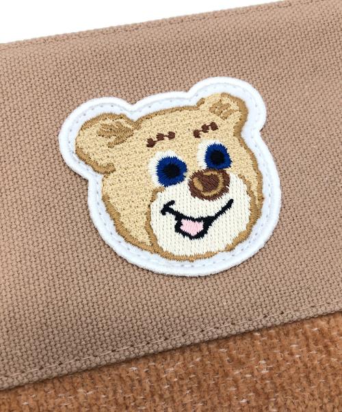 LOVERARY by FEILER（ラブラリー バイ フェイラー）LOVERARY by FEILER (ラブラリー バイ フェイラー) オールドテディ ワッペンポーチ ブラウンの古着・服飾アイテム