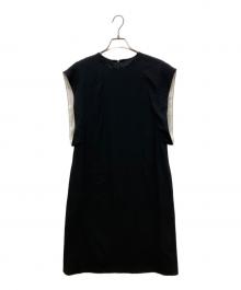 ESCADA（エスカーダ）の古着「ノースリーブワンピース」｜ブラック