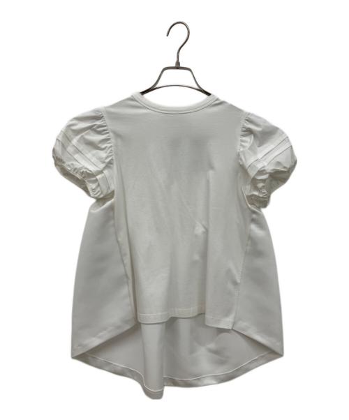 YOKO CHAN（ヨーコチャン）YOKO CHAN (ヨーコチャン) パフスリーブカットソー ホワイト サイズ:38の古着・服飾アイテム