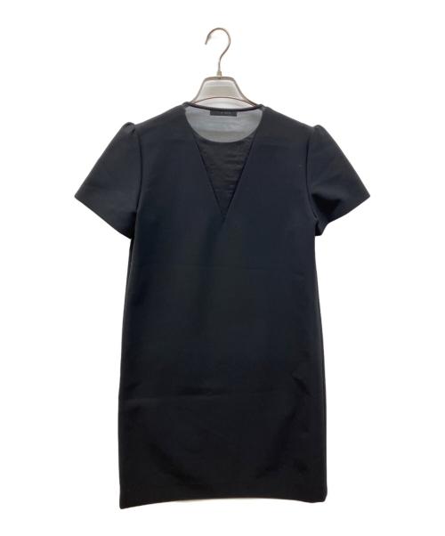 YOKO CHAN（ヨーコチャン）YOKO CHAN (ヨーコチャン) バックVオーガンジードレス ブラック サイズ:40の古着・服飾アイテム