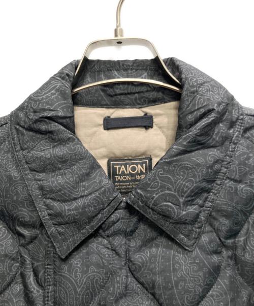 TAION（タイオン）TAION (タイオン) ダブルブレストロングコート ブラック サイズ:ＳＩＺＥ　Ｓの古着・服飾アイテム